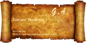Garas Andrea névjegykártya